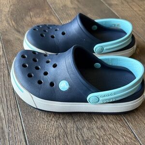 CROCS Kids' Dual-Tone Clogs - Navy and Light Blue